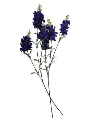 Artificial Purple Delphinium Stems Set of 2 Faux Larkspur Flowers Wedding Decor